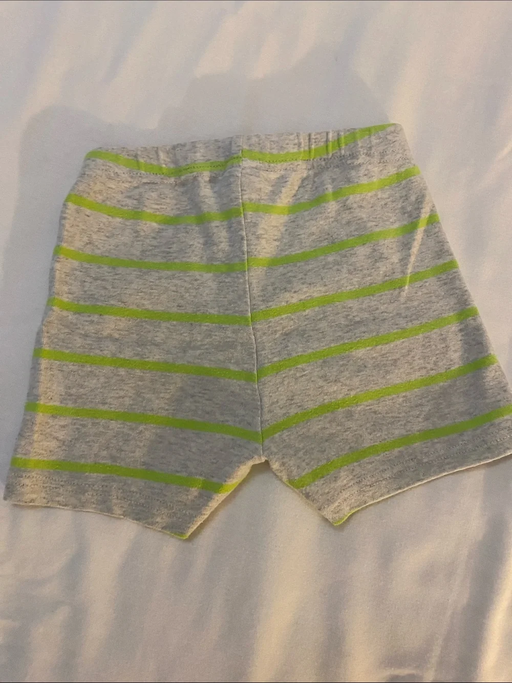Toddler Dino Short Pajama Set in Heather Gray and Lime